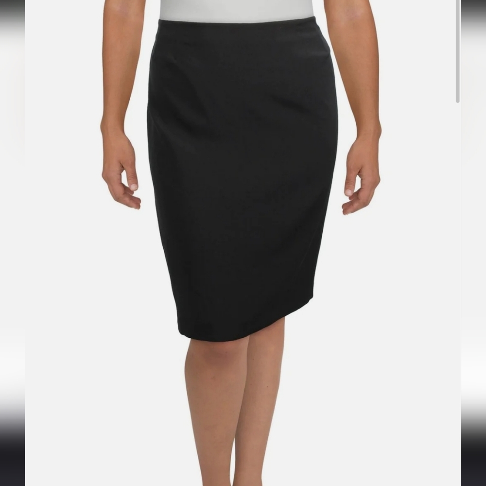 Kasper Black Pinstripe Pencil Skirt, Size 4